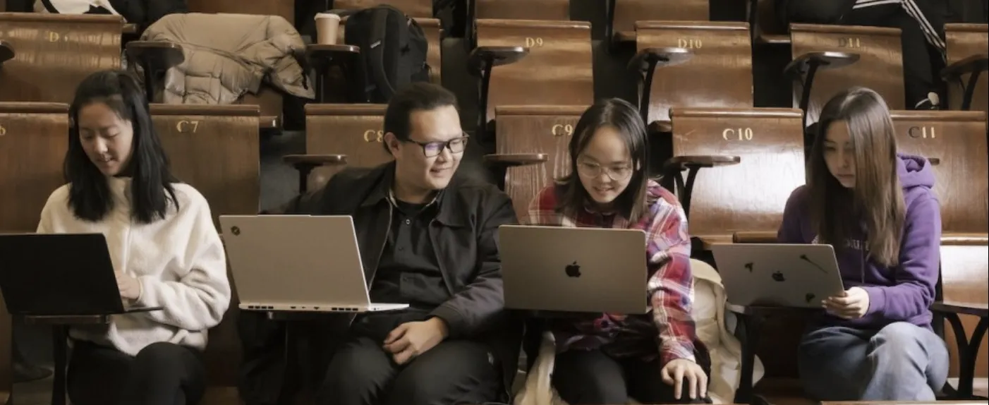 students in class
